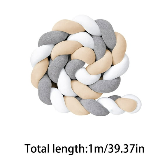 XINGXIANG Soft Knot Pillow - Round Decorative Throw Cushion for Sofa Bedroom, Versatile Sensory Toy for Kids Nursery, Easy Care Plush Home Decor Accent Pillow (Black)