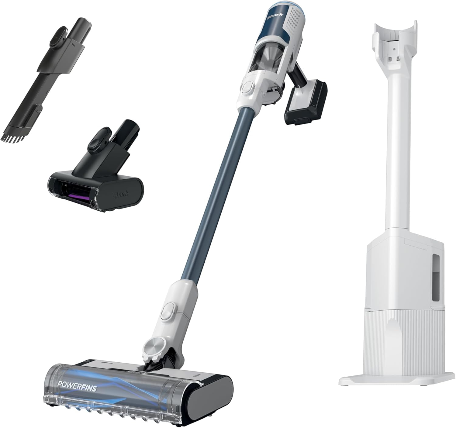 White Cordless Stick Vacuum with HEPA Filter for Pet Hair