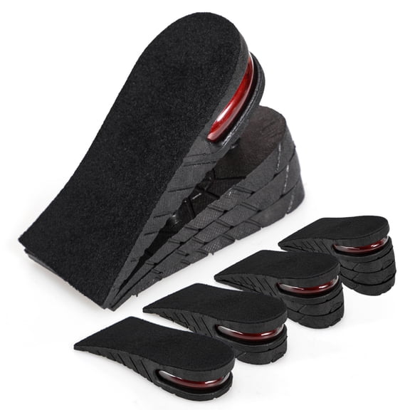 XINIFOOT Height Increase Insole 4-Layer Air Cushion Heel Insert Lift Shoes Insole for Men and Women Invisible Elevator Adjustable Insoles (Half Pad, 2.95 Inch)