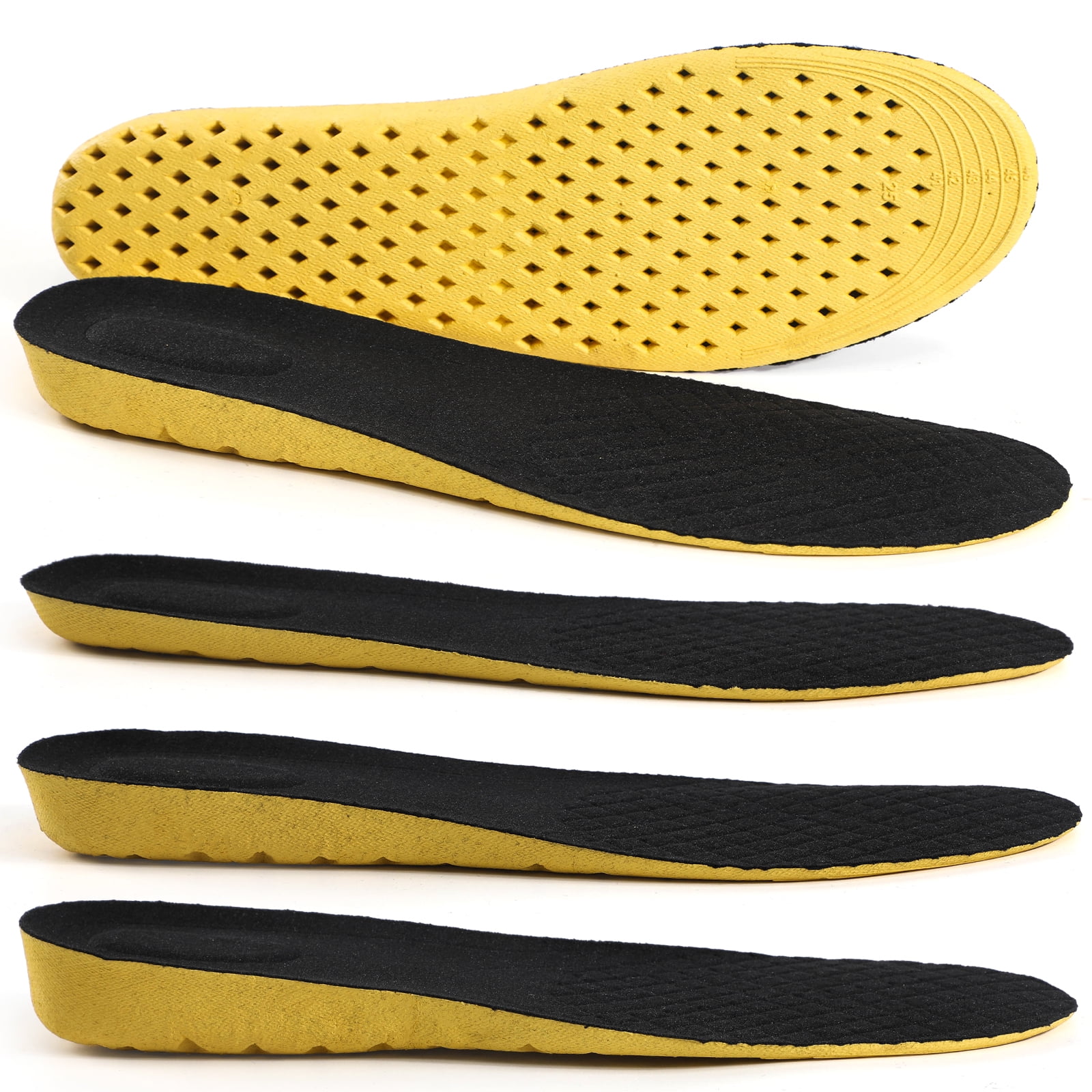 XINIFOOT Soft Breathable Height Increase Sports Shoe Insoles, Elastic ...