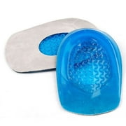 XINIFOOT Soft Gel Heel Cup Supports - Silicone Heel Protectors - Gel Heel Pads for Plantar Fasciitis - Silicone Gel Heel Cups for Tired Feet, Damaged Heel