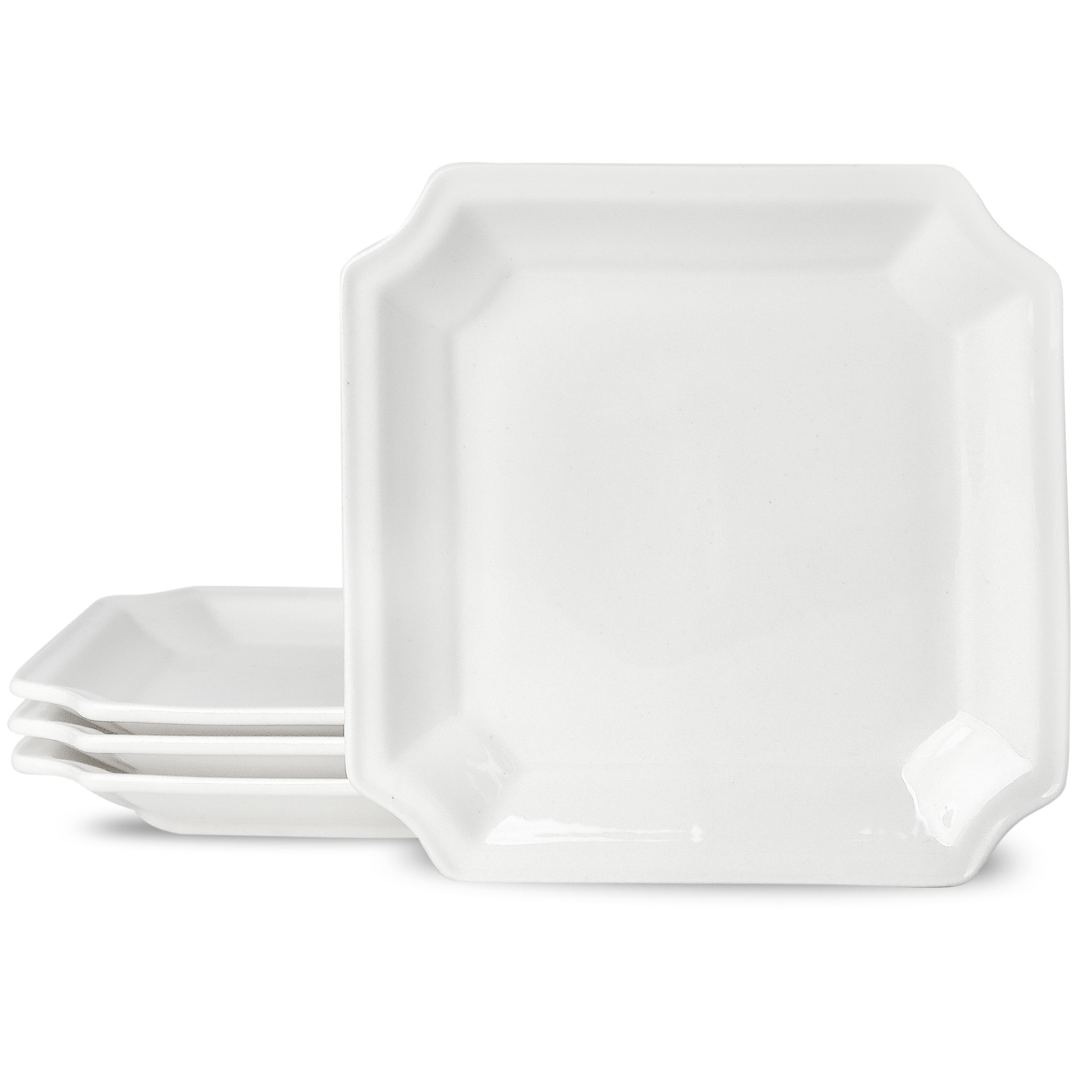 XINLTC 7 Inch Ceramic Appetizer Plates, White Dessert Plates/Salad ...