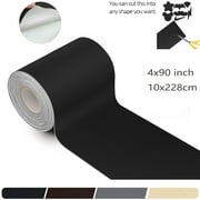 XINLTC Self Adhesive Leather Repair Patch, Black , 4 X 90 inch, Leather Seat Repair Tape, Vinyl and Leather Repair Kit for Couches, Furniture, Car Seat, Sofa, 1 Pack