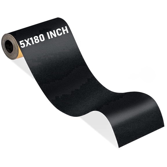 XINLTC Self‑Adhesive Leather Repair Tape, Black, 5 x 180 inch Cuttable Vinyl Patch for Couches, Sofas, Car Seats and Home Furniture, 1 Pack
