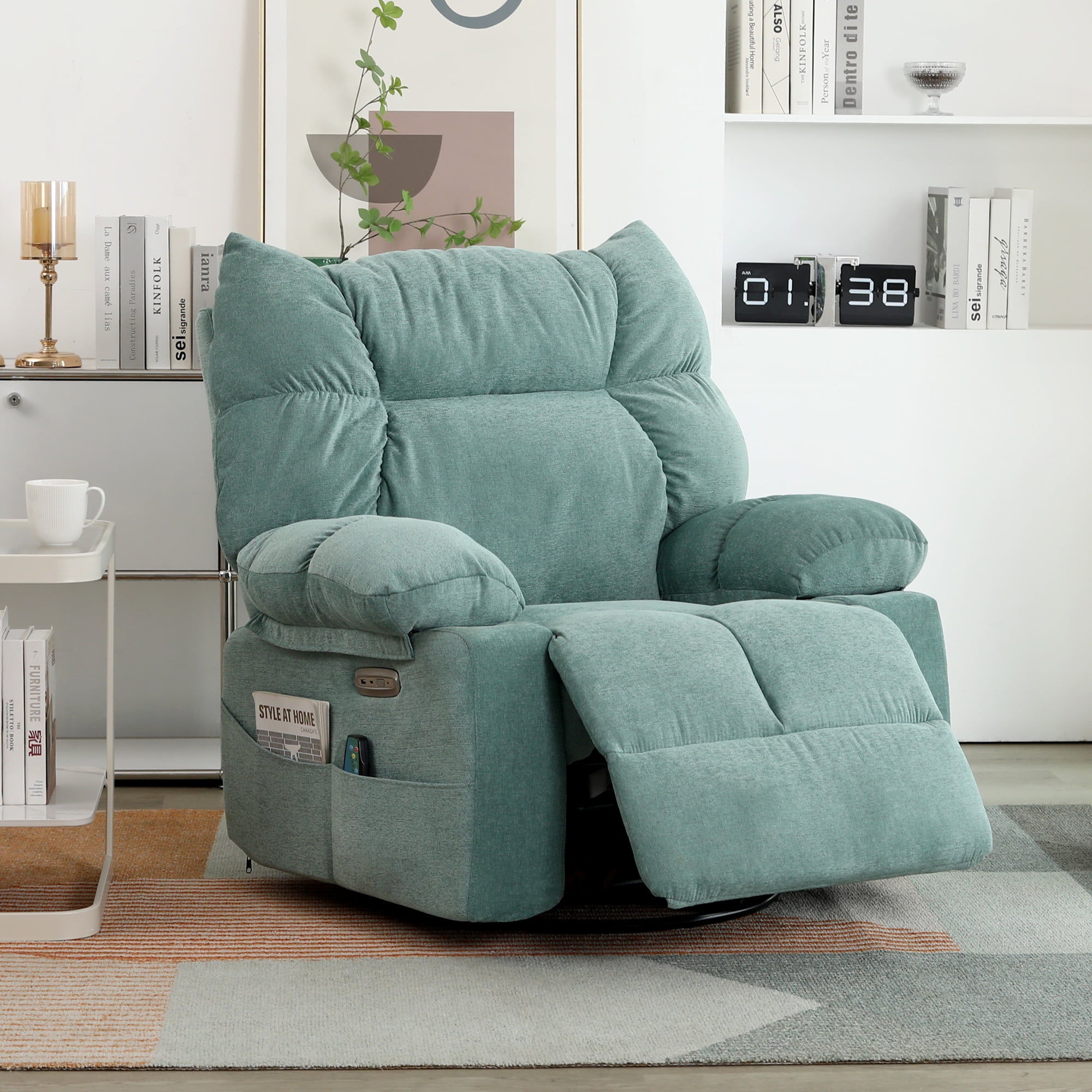 XINMICS Recliner Chair for Living Room, Massage Recliner Sofa with