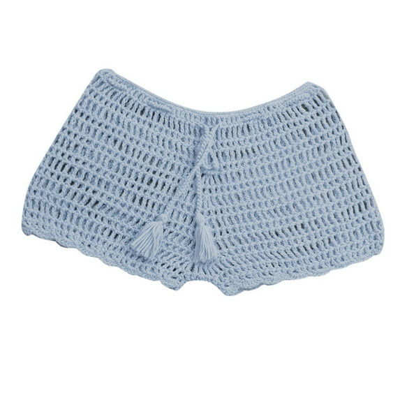 XINMidd Women's Summer Solid Color Handwoven Beach Swimming Pants Bikini Boy Shorts Swimsuit for Women Womens Swim Bottoms Shorts Skirt Swimsuits for Women High Waist Swim Short Swim Pants Men