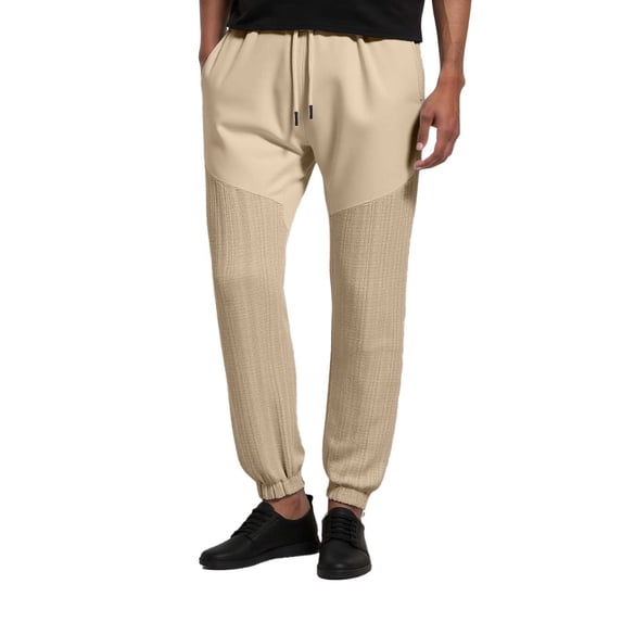 XINPING Big Mens Casual Pants 5x Fashion Lounge Pants Men Elastic Waistband Athletic Pant for Workout, Jogging, Running