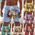 thumbnail image 1 of XINPING Cargo Shorts for Men Casual Palm Tree Print Quick-Dry Vacation Beach Shorts with Pockets Upf 50+ Sun Protection Summer Swimwear, 1 of 5