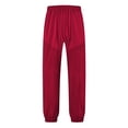 thumbnail image 1 of XINPING Casual Pants for Men Big and Tall Retro Outdoor Casual Pants Elastic Waist Travel Performance Jogging Trousers Pant, 1 of 9