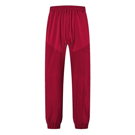 XINPING Casual Pants for Men Big and Tall Retro Outdoor Casual Pants Elastic Waist Travel Performance Jogging Trousers Pant