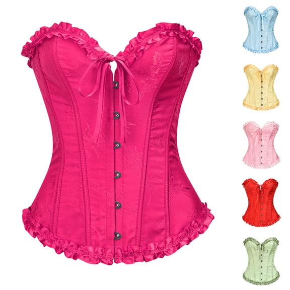 XINPING Corset Bustier for Women Push up Burlesque Tops Renaissance Princess Bustier Shaping Belly Control Shapewear with Gel Bone Base for Halloween Comfort and Style