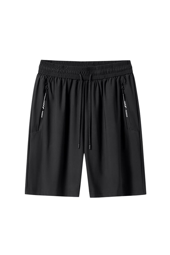 Ice Silk Cooling Shorts for Women Men, Summer 2026 Quick Dry Athletic Loungewear with Zipper Pockets, Stretch Lightweight Breathable Beachwear XXXXL