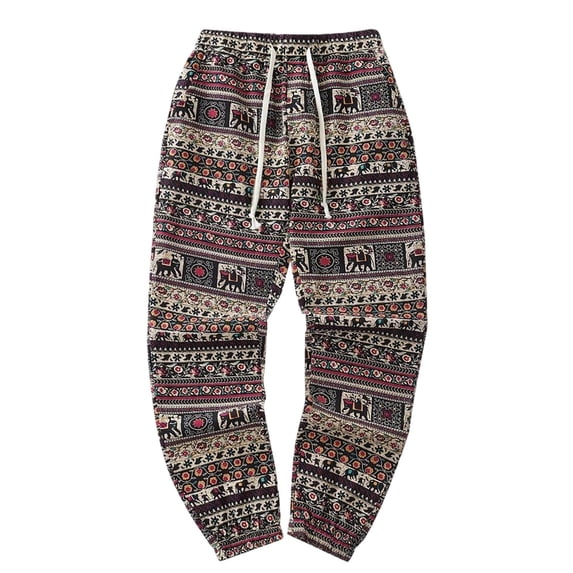XINPING Khaki Pants for Men 32x34 Retro Travel Casual Pants Elastic Waist Workout Joggers Hiking Pants