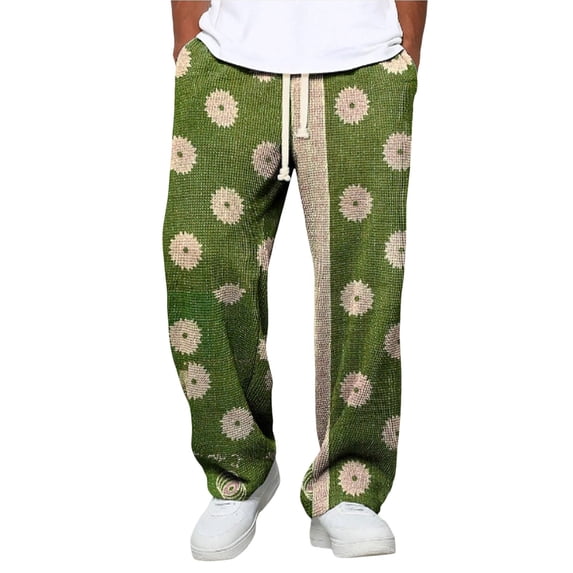 XINPING Khaki Pants for Men 34x28 Loose Fit Lounge Pants Elastic Waist Beach Pant Lightweight Jogging, Workout Trousers