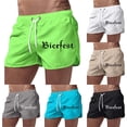 thumbnail image 1 of XINPING Men Plus Size Shorts Loose Fit Tropical Print Quick Dry Vacation Beach Shorts with Pockets Anti-Chafe Fishing Shorts for Men, 1 of 5