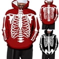 thumbnail image 1 of XINPING Men Skeleton Hoodie Sweatshirt Scary Movie Sweatshirt 3D Digital Print Cos Pullover Streetwear Gifts Unisex for Men Women, 1 of 4