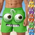 thumbnail image 1 of XINPING Men's Big and Tall Swim Trunks Breathable Palm Tree Print Quick Dry Surf Board Shorts with Pockets Stretch Fabric Mens Summer Clothes, 1 of 5