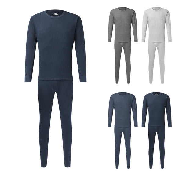 XINPING Men's Cold Weather Thermal Underwear Set, Lined Long Johns Base Layer, Moisture Wicking Quick Dry 4 Way Stretch Top Bottom, Outdoor Gear for Skiing Camping