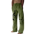 thumbnail image 1 of XINPING Men's Summer Casual Pants Trendy Golf Casual Pants Stretch Waist Beach Pant Lightweight Jogging, Workout Trousers, 1 of 5