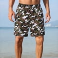 thumbnail image 1 of XINPING Men's Swim Trunks 9" with Pockets Quick Dry Printed Bathing Suit Built-in Board Shorts Beach Swimwear Pool Shorts, 1 of 5