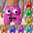thumbnail image 1 of XINPING Men's Swim Trunks Long Slim Fit Tropical Print Quick-Dry Patriotic Swimming Trunks with Pockets Upf 50+ Sun Protection Beach Shorts Bathing Suits, 1 of 5
