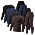 thumbnail image 1 of XINPING Men's Thermal Underwear Top and Bottom Set, Lined Long Johns Base Layer, Moisture Wicking Quick Dry 4 Way Stretch, Cold Weather Gear for Winter Skiing, 1 of 9