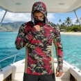 thumbnail image 1 of XINPING Men's UPF 50+ Sun Protective Hooded Jacket,Print Summer Lightweight Breathable Casual Pullover, UV Protection Quick Dry Tops, 1 of 4