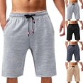 thumbnail image 1 of XINPING Mens Board Shorts Fashion Solid Color Quick Dry 4th Of July Swim Trunks with Pockets Stretch Fabric Beach Shorts Bathing Suits, 1 of 6