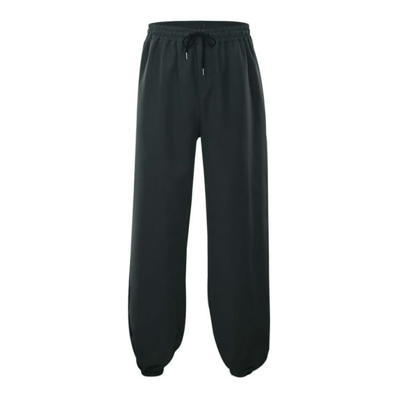 XINPING Mens Casual Pants Free Loose Machine Washable Pants Breathable Beach Pant Lightweight Jogging, Workout Trousers