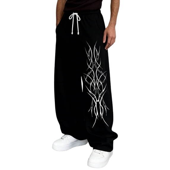 XINPING Mens Pants Casual 40x34 Straight Fit Cargo Casual Pants Elastic Waist Sweatpants with Pockets Cargo Joggers