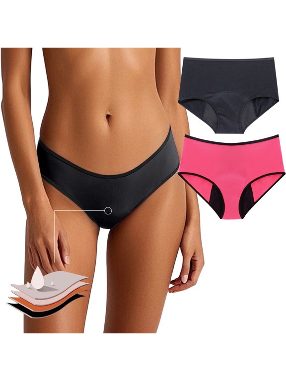 Period Swimwear Leakproof Bikini Stretch Comfy Bottoms Low Rise Swimuit Leak Protection Briefs for Girls Women