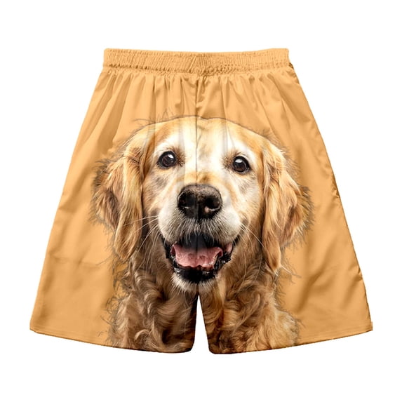 XINPING Plus Size Beach Shorts Men Retro Athletic Tropical Print Quick Dry Pool Swimming Trunks with Pockets Anti-Chafe Beach Wear