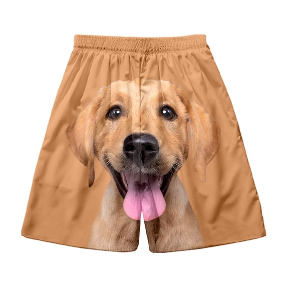 XINPING Plus Size Linen Shorts Men Casual Tropical Print Quick Dry Vacation Beach Shorts with Pockets Stretch Fabric Mens Summer Clothes