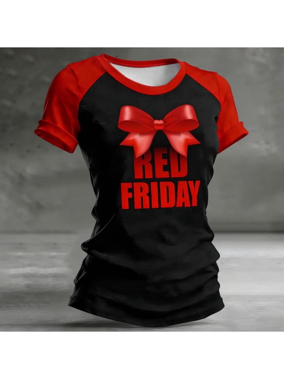 Red Friday T-Shirt for Women, Remember Everyone Deployed Veteran Shirt, Patriotic American Flag Shirts