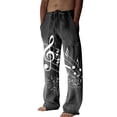 thumbnail image 1 of XINPING Summer Pants for Men Cotton Loose Fit Hiking Casual Pants Straight Leg -Resistant Flat-Front Chino Pant, 1 of 5