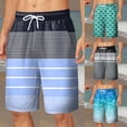 thumbnail image 1 of XINPING Swim Shorts Men Breathable Funny/novelty Print Quick Dry 4th Of July Swim Trunks with Pockets Upf 50+ Sun Protection Summer Swimwear, 1 of 6