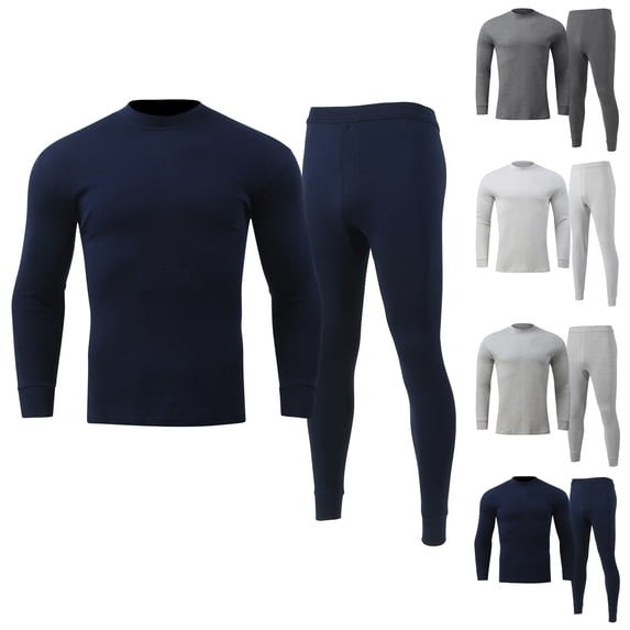 XINPING Thermal Underwear for Men Long Johns Set, Lined Moisture Wicking 4 Way Stretch, Quick Dry Base Layer Top Bottom, Ideal for Skiing Running and Outdoor