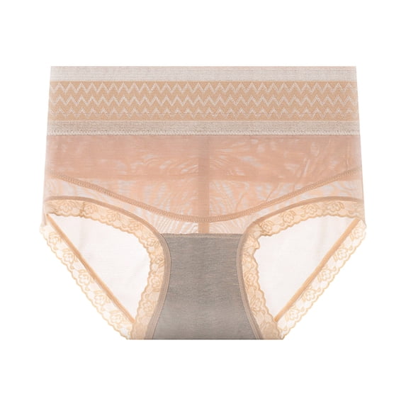 LILIYA Tummy Control Shapewear Panties for Women Ladies Plus Size High Waisted Shaping Underwear Lace Body Shaping Girdle