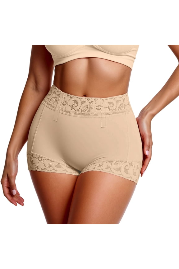 Tummy Control Shapewear for Ladies Seamless Plus Size High Waist Full Coverage Compression Brief No Show Comfortable Stretchy Panties