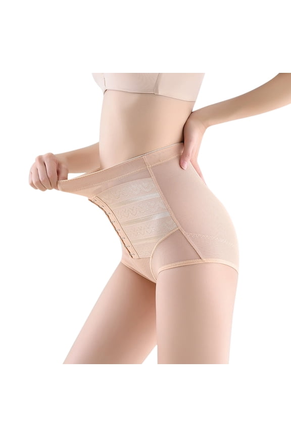 Tummy Control Shapewear for Women Ladies Plus Size Body Shaping Breathable High Waisted Lifting Panties Washable Briefs