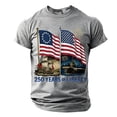 thumbnail image 1 of XINPING USA 250th Anniversary Merchandise Men’s 250 Years Patriotic T-Shirt, Crew Neck Short Sleeve Casual Tee, Independence Day Print 4Th of July American Flag Patriotic Shirts, 1 of 6