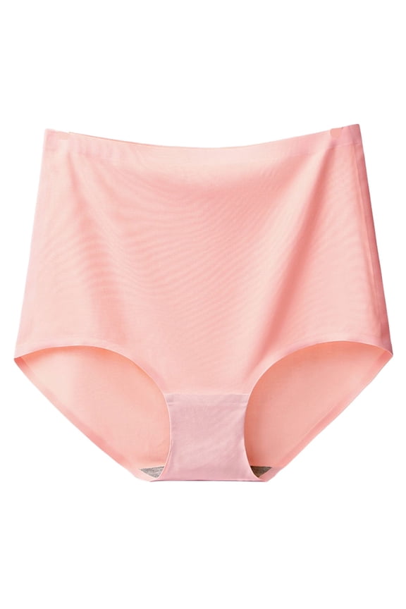 Women's High Waisted Underwear, Ice Silk Full Coverage Ladies Panties, Tummy Control Lifting Stretchy Brief Perfectly Yours Briefs