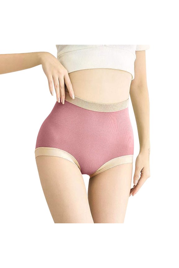 Women's High Waisted Underwear Plus Size Soft Highly Elasticity Body Shaping Shapewear Tummy Control Panties