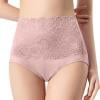 XINPING Women's Lace Overlay Lifting Underwear High Waisted Briefs Stretchy Breathable Comfy Panties Lightweight Full Coverage Shaping Underpants