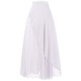 thumbnail image 1 of XINPING Women's Skirts Midi Flared Ruffle Polka Dot Stretchable Fabric Chiffon Elastic High Waist Pleated A-Line Flared Maxi Skirts, 1 of 3