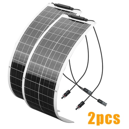 XINPUGUANG 100W Flexible Solar Panel, 2-Pack 50W Monocrystalline Solar Panels, 19.8V Bendable Solar Charger for RV, Boat, Camping and Off-Grid Use