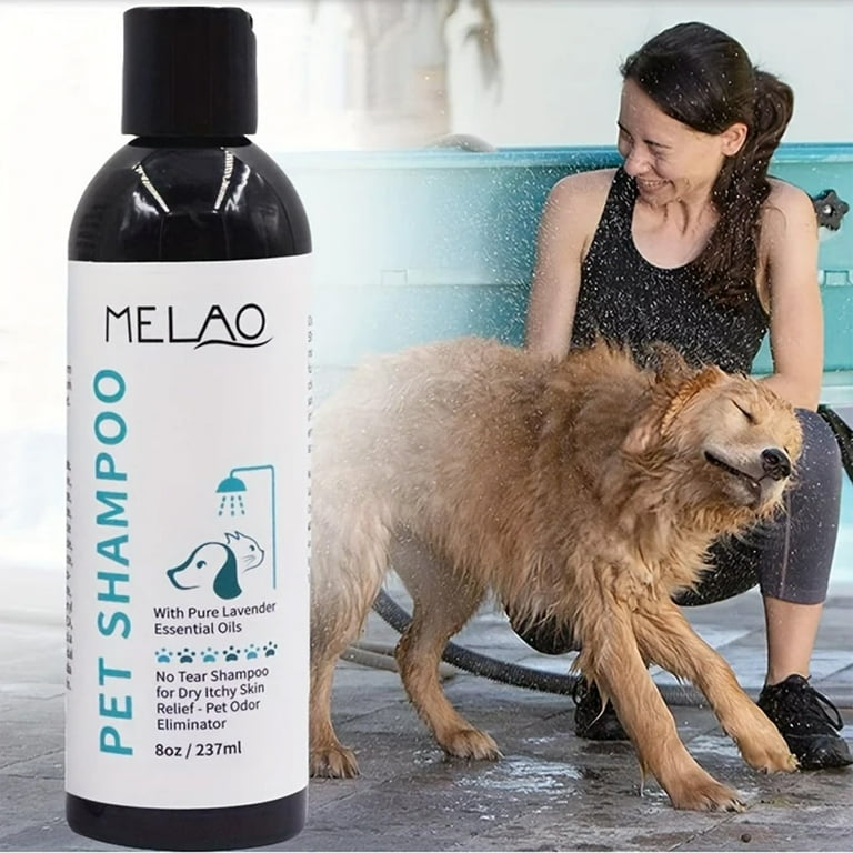 XINQITE Pet Shampoo 237ml Soothing Formula for Dry Itchy Skin with Plant Derived Ingredients Lavender Scent Safe for Dogs Puppies of All Ages Walmart