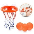 thumbnail image 1 of BRITENWAY Fun Basketball Hoop & Balls Playset for Little Boys & Girls | Bathtub Shooting Game for Kids & Toddlers | Suctions Cups That Stick to Any Flat Surface + 3 Balls Included, 1 of 7