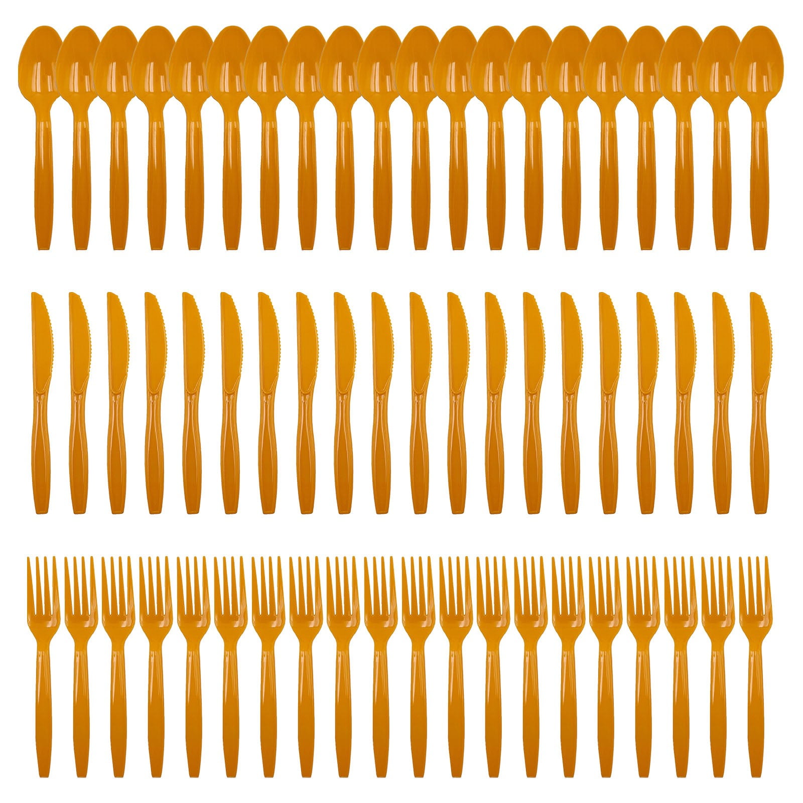 XINSDOAKK Heavy Weight Disposable Plastic Forks, 20 PCS Spoon + 20 PCS