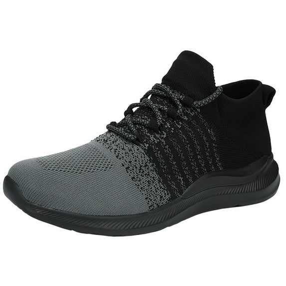 adviicd Men's Fashion Sneakers Mens Running Shoes Ultra Lightweight Casual Shoes Mesh Sneakers (Black,8)